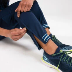 Kalenji PANTALON D'ATHLETISME ZIPPÉ FEMME BLEUE MARINE & CIEL -CourseKalenji pantalon dathletisme zippe femme bleue marine and ciel 4
