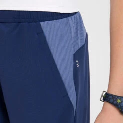 Kalenji Pantalon De Running Avec Zip Enfant - KIPRUN DRY+ Marine Denim Bleu -CourseKalenji pantalon de running avec zip enfant kiprun dry marine denim bleu 3
