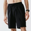 SHORT 2 EN 1 DE RUNNING HOMME AVEC BOXER Intégré KALENJI DRY + NOIR -CourseKalenji short 2 en 1 de running homme avec boxer integre kalenji dry noir