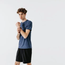SHORT 2 EN 1 DE RUNNING HOMME AVEC BOXER Intégré KALENJI DRY + NOIR -CourseKalenji short 2 en 1 de running homme avec boxer integre kalenji dry noir 3