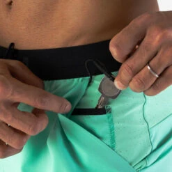 Kalenji Short De Running Respirant Homme - KIPRUN Run 500 Dry Vert Menthe -CourseKalenji short de running respirant homme kiprun run 500 dry vert menthe 3