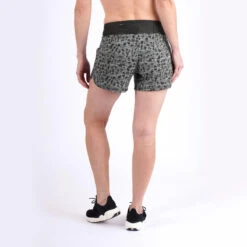 Kalenji Short Printé Running Femme - Dry Vert Foncé -CourseKalenji short printe running femme dry vert fonce 2