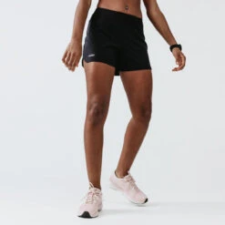 Kalenji Short Running Femme - KIPRUN Run 100 Noir -CourseKalenji short running femme kiprun run 100 noir 1