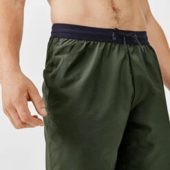Kalenji Short Running Respirant 2 En 1 Homme - Dry 550 Khaki -CourseKalenji short running respirant 2 en 1 homme dry 550 khaki 1