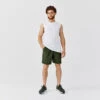Kalenji Short Running Respirant 2 En 1 Homme - Dry 550 Khaki 1 Kalenji Short Running Respirant 2 En 1 Homme - Dry 550 Khaki -CourseKalenji short running respirant 2 en 1 homme dry 550 khaki