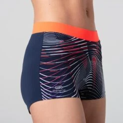 Kalenji SHORTY D'ATHLETISME FEMME BLEU ET ORANGE -CourseKalenji shorty dathletisme femme bleu et orange 5