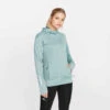 Kalenji Sweat Running à Capuche Femme - Warm Vert -CourseKalenji sweat capuche running run warm noir femme
