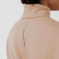 Kalenji Sweat Running Chaud Col Zip Femme - Warm + Beige -CourseKalenji sweat de running chaud col zip femme rose 5