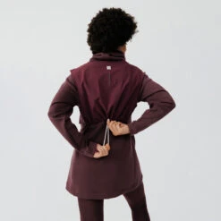 Kalenji Sweat Running Chaud Long Femme - Warm+ Long Marron -CourseKalenji sweat running chaud long femme warm long marron 1