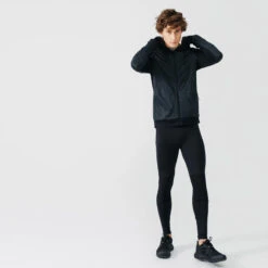 SWEAT ZIPPÉ A CAPUCHE DE RUNNING HOMME KALENJI WARM + NOIR -CourseKalenji sweat zippe a capuche de running homme kalenji warm noir 10