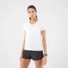 Kalenji T-shirt De Running Respirant Femme - KIPRUN Run 100 Blanc 2 Kalenji T-shirt De Running Respirant Femme - KIPRUN Run 100 Blanc -CourseKalenji t shirt de running respirant femme kiprun run 100 blanc