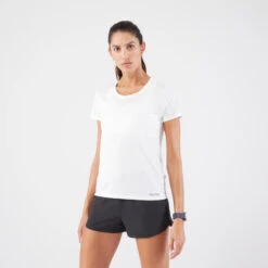 Kalenji T-shirt De Running Respirant Femme - KIPRUN Run 100 Blanc