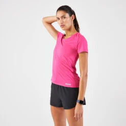 Kalenji T-shirt De Running Respirant Femme - KIPRUN Run 100 Bleu Fuchsia 13 Kalenji T-shirt De Running Respirant Femme - KIPRUN Run 100 Bleu Fuchsia -CourseKalenji t shirt de running respirant femme kiprun run 100 bleu fuchsia 5