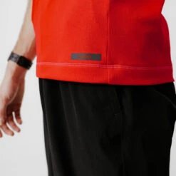 Kalenji T-shirt De Running Respirant Homme - KIPRUN 100 Dry Rouge -CourseKalenji t shirt de running respirant homme kiprun 100 dry rouge 3