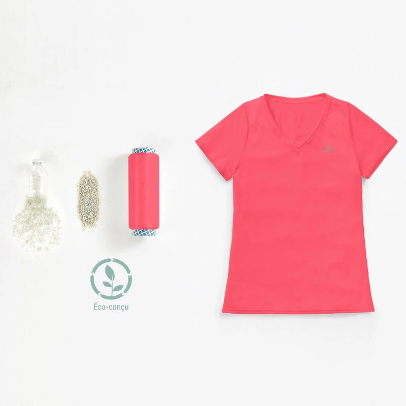 Kalenji T-shirt Manches Courtes Running Respirant Femme - Dry Corail Fluo 8 Kalenji T-shirt Manches Courtes Running Respirant Femme - Dry Corail Fluo – Image 6