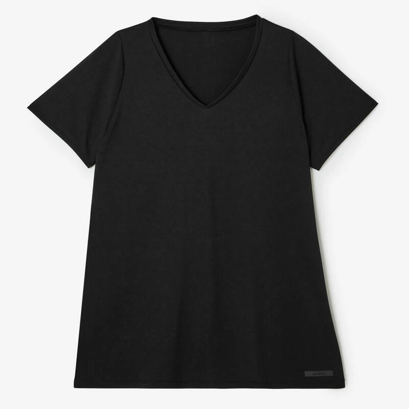 Kalenji T-shirt Manches Courtes Running Respirant Femme - Dry Noir 8 Kalenji T-shirt Manches Courtes Running Respirant Femme - Dry Noir – Image 6