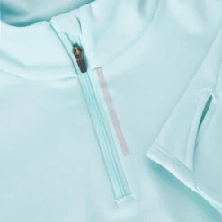 Kalenji T-shirt Manches Longues Chaud Running Femme - Zip Warm Bleu Clair -CourseKalenji t shirt manches longues chaud running femme zip warm bleu clair 6