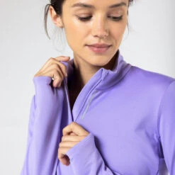 Kalenji T-shirt Manches Longues Chaud Running Femme - Zip Warm Violet 10 Kalenji T-shirt Manches Longues Chaud Running Femme - Zip Warm Violet -CourseKalenji t shirt manches longues chaud running femme zip warm violet 2