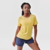 Kalenji T-shirt Respirant Running Femme - Dry+ Breath Jaune