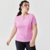 Kalenji T-shirt Respirant Running Femme - Dry+ Breath Rose -CourseKalenji t shirt respirant running femme dry breath rose