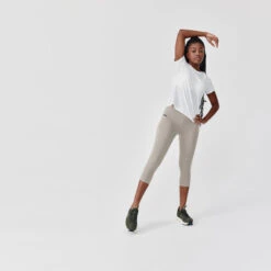 Kalenji T-shirt Running Doux Et Respirant Femme - Soft Blanc -CourseKalenji t shirt running doux et respirant femme soft blanc 1