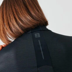 Kalenji T-shirt Running Manches Longues 1/2 Zip Femme - Dry+ Noir -CourseKalenji t shirt running manches longues 12 zip femme dry noir 3