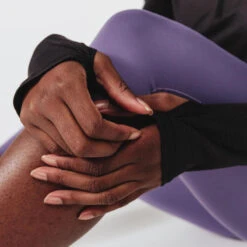 Kalenji T-shirt Running Manches Longues 1/2 Zip Femme - Dry+ Noir -CourseKalenji t shirt running manches longues 12 zip femme dry noir 7