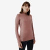 Kalenji T-shirt Running Manches Longues 1/2 Zip Femme - Dry+ Violet -CourseKalenji t shirt running manches longues 12 zip femme dry violet