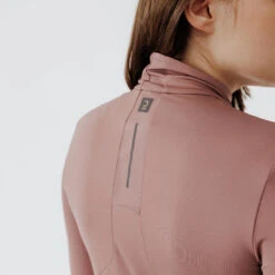 Kalenji T-shirt Running Manches Longues 1/2 Zip Femme - Dry+ Violet -CourseKalenji t shirt running manches longues 12 zip femme dry violet 4