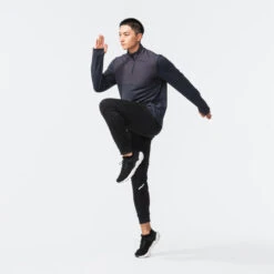 Kalenji T-shirt Running Manches Longues Chaud Homme - Warm 500 Noir -CourseKalenji t shirt running manches longues chaud homme warm 500 noir 12