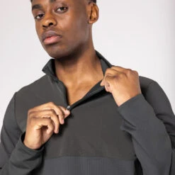 Kalenji T-shirt Running Manches Longues Chaud Homme - Warm 500 Vert Foncé -CourseKalenji t shirt running manches longues chaud homme warm 500 vert fonce 2