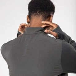 Kalenji T-shirt Running Manches Longues Chaud Homme - Warm 500 Vert Foncé -CourseKalenji t shirt running manches longues chaud homme warm 500 vert fonce 4