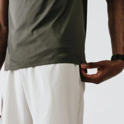 Kalenji T-shirt Running Respirant Et Ventilé Homme - Dry+ Breath Kaki Cendré -CourseKalenji t shirt running respirant et ventile homme dry breath kaki cendre 5