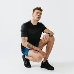 Kalenji T-shirt Running Respirant Et Ventilé Homme - Dry+ Breath Noir -CourseKalenji t shirt running respirant et ventile homme dry breath noir 4