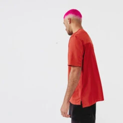 Kalenji T-shirt Running Respirant Et Ventilé Homme - Dry+ Breath Rouge Brique -CourseKalenji t shirt running respirant et ventile homme dry breath rouge brique 2
