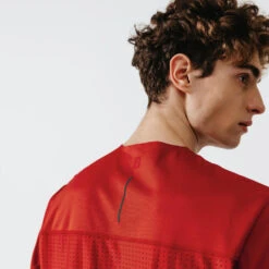 Kalenji T-shirt Running Respirant Et Ventilé Homme - Dry+ Breath Rouge Brique -CourseKalenji t shirt running respirant et ventile homme dry breath rouge brique 4