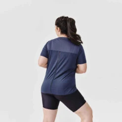 Kalenji T-shirt Respirant Running Femme - Dry+ Breath Bleu Foncé -CourseKalenji t shirt running respirant femme dry breath bleu fonce 4