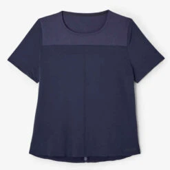 Kalenji T-shirt Respirant Running Femme - Dry+ Breath Bleu Foncé -CourseKalenji t shirt running respirant femme dry breath bleu fonce 6