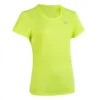 Kalenji Tee Shirt Athlétisme Femme Club Personnalisable Jaune Fluo -CourseKalenji tee shirt athletisme femme club personnalisable jaune fluo