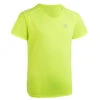 Kalenji Tee Shirt Enfant Athlétisme Club Personnalisable Jaune Fluo -CourseKalenji tee shirt enfant athletisme club personnalisable jaune fluo
