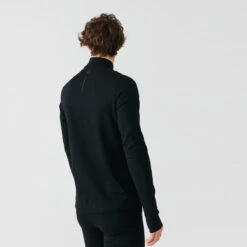 TEE SHIRT MANCHES LONGUES DE RUNNING CHAUD HOMME KALENJI NOIR -CourseKalenji tee shirt manches longues de running chaud homme kalenji noir 1