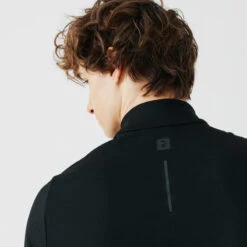 TEE SHIRT MANCHES LONGUES DE RUNNING CHAUD HOMME KALENJI NOIR -CourseKalenji tee shirt manches longues de running chaud homme kalenji noir 3