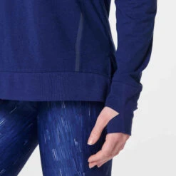 Kalenji T-SHIRT MANCHES LONGUES FEMME DE RUNNING RUN DRY+ BLEU -CourseKalenji tee shirt manches longues running run dry feel gris carbone femme 4