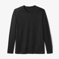 Kalenji T-shirt Running Manches Longues Respirant Homme - Dry+ Noir -CourseKalenji tee shirt manches longues running run dry feel noir homme 5