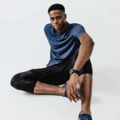 Kalenji T-shirt Running Respirant Et Ventilé Homme - Dry+ Breath Bleu Ardoise -CourseKalenji tee shirt running homme respirant kalenji dry breath bleu ardoise 3