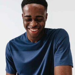 Kalenji T-shirt Running Respirant Et Ventilé Homme - Dry+ Breath Bleu Ardoise -CourseKalenji tee shirt running homme respirant kalenji dry breath bleu ardoise 5