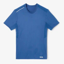 Kalenji T-shirt Running Respirant Homme - Dry+ Bleu Foncé -CourseKalenji tee shirt running run dry blanc casse homme 5