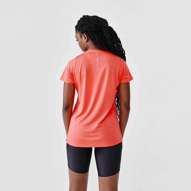 Kalenji T-shirt Manches Courtes Running Respirant Femme - Dry Corail 4 Kalenji T-shirt Manches Courtes Running Respirant Femme - Dry Corail – Image 2