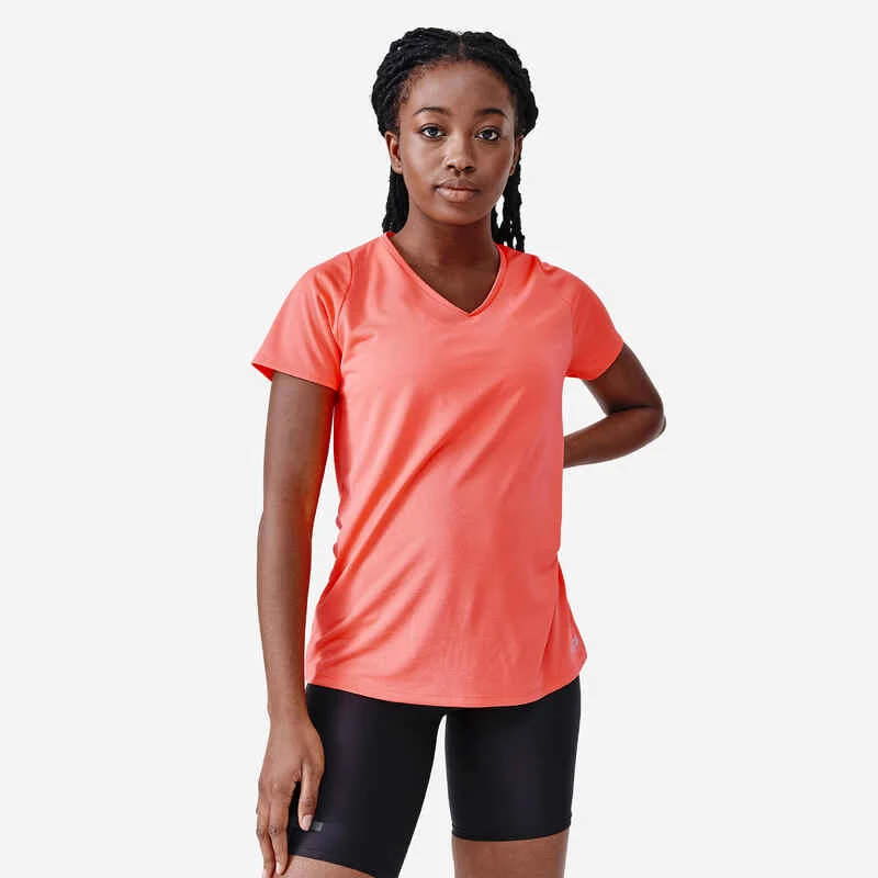 Kalenji T-shirt Manches Courtes Running Respirant Femme - Dry Corail 3 Kalenji T-shirt Manches Courtes Running Respirant Femme - Dry Corail