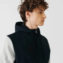 VESTE A CAPUCHE DE RUNNING HOMME KALENJI WARM + BEIGE FICELLE -CourseKalenji veste a capuche de running homme kalenji warm beige ficelle 8